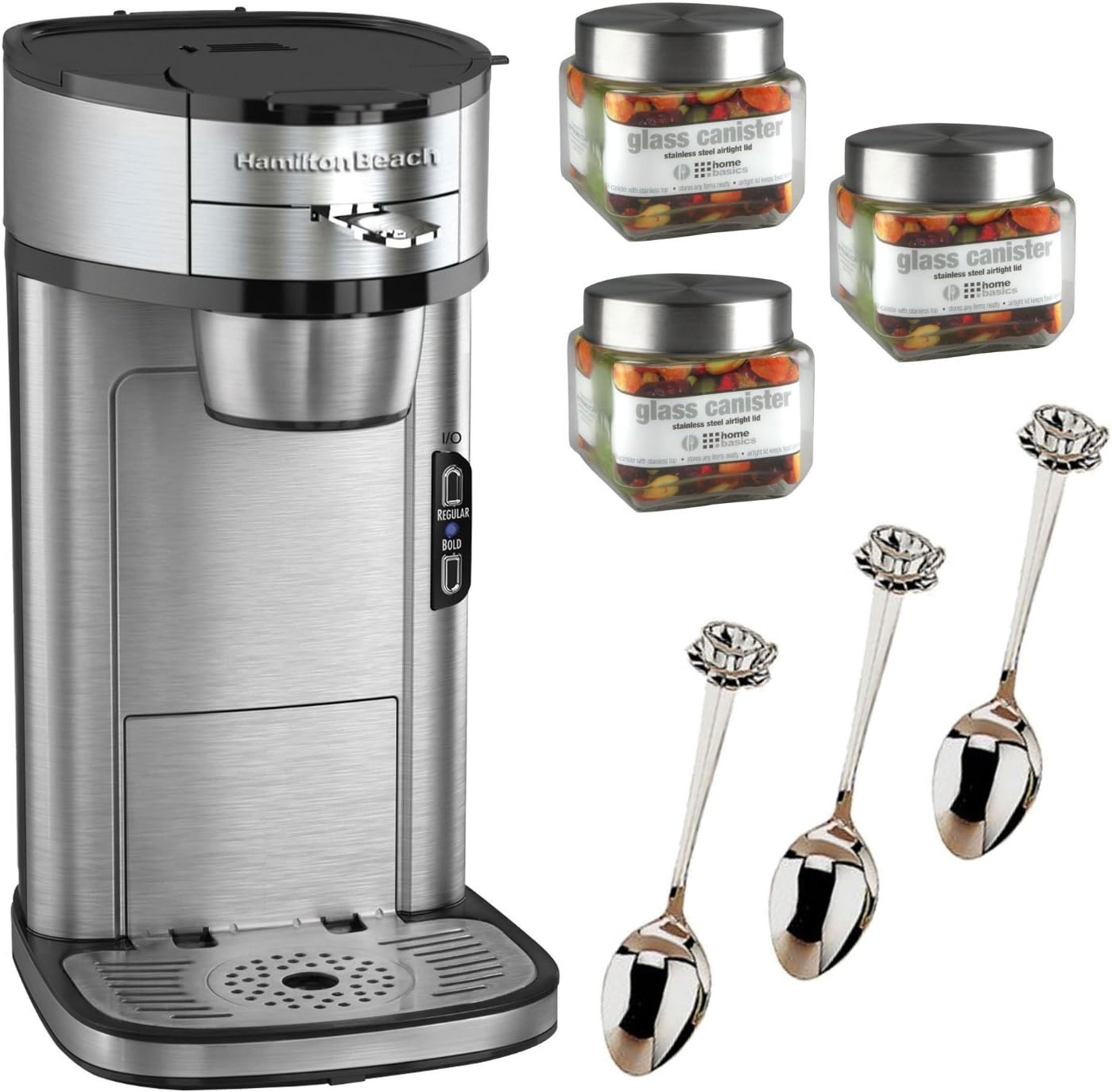 Single Serve Coffee Maker with Electric Coffee Grinder C72352