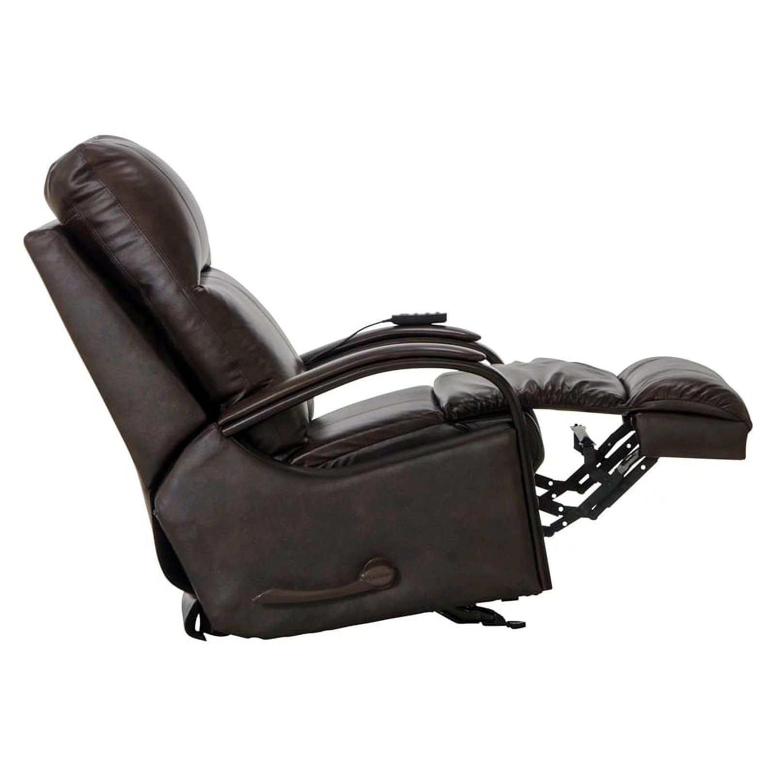 Italian Leather Glider Recliner with Heat and Massage H70627