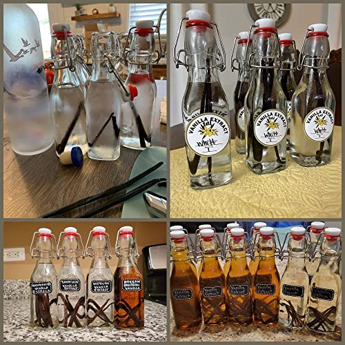 6-Pack 8.5oz Swing Top Glass Bottles with Airtight Caps Y62856