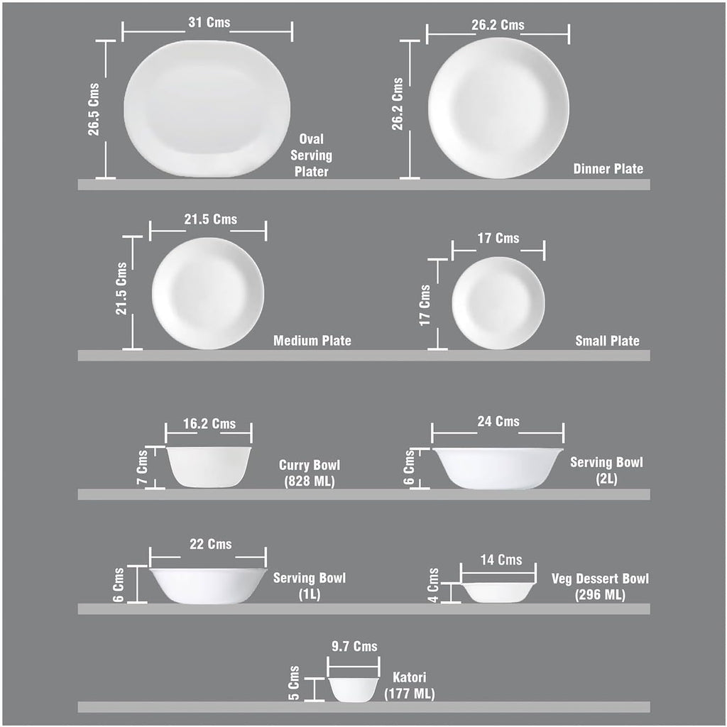 Winter Frost White 21-Piece Dinner Set W9401