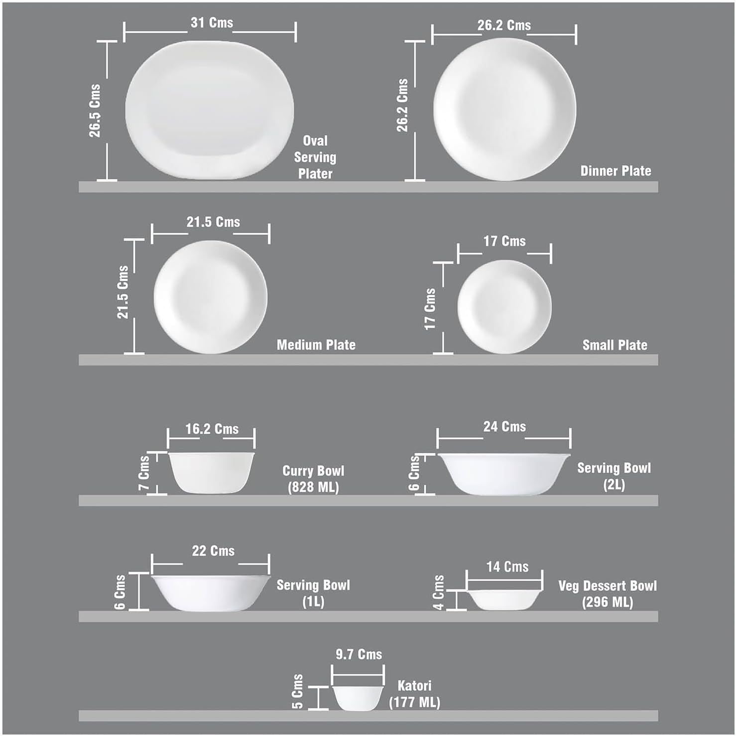 Winter Frost White 21-Piece Dinner Set W9401