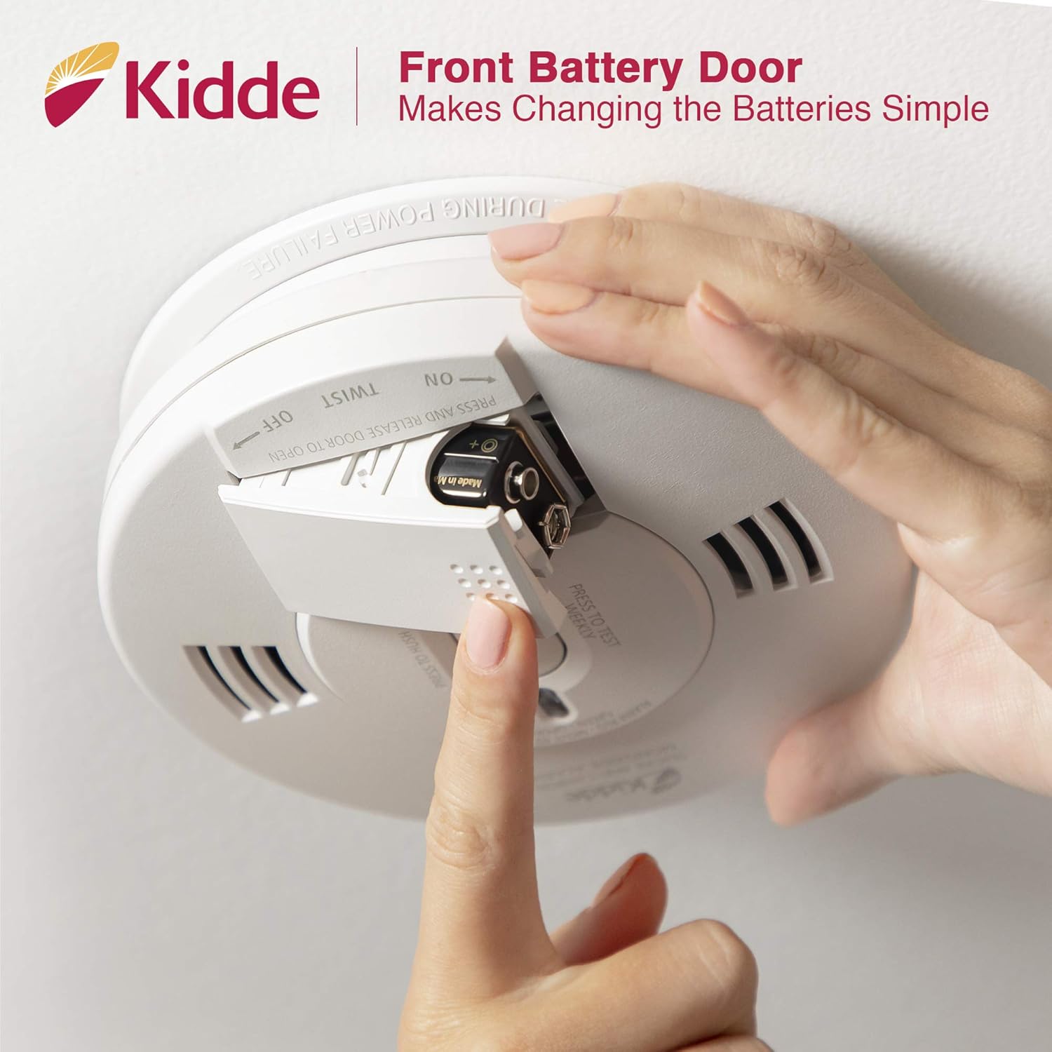 AC Photoelectric Smoke and Carbon Monoxide Detector Alarm, Hardwired with Battery Backup Z778052