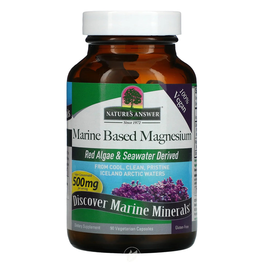 Marine Magnesium 500 mg, 90 Vegetarian Capsules, 2-Pack V399