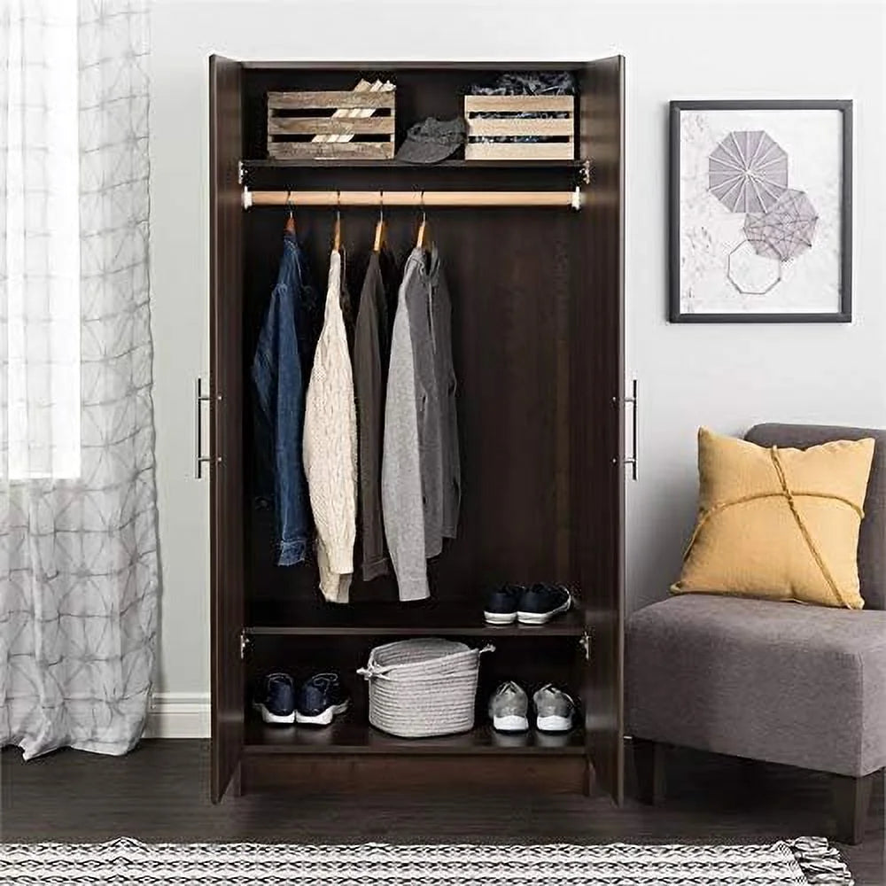 32" Espresso Wardrobe Armoire G765