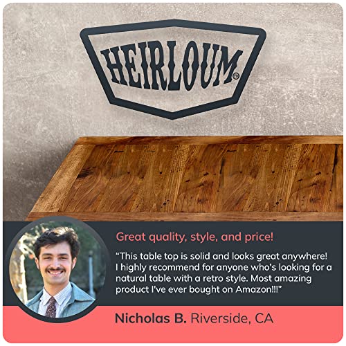 Reclaimed Wood Table Top with Metal Edge, 24" x 48" Q67635