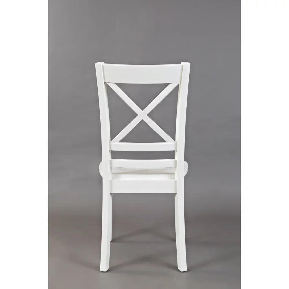 Solid Wood Cross-Back Dining Chair Set of 2 P593694