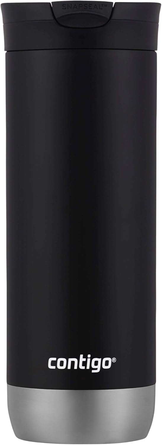 Stainless Steel Travel Mugs with Splash-Proof Lids H6405