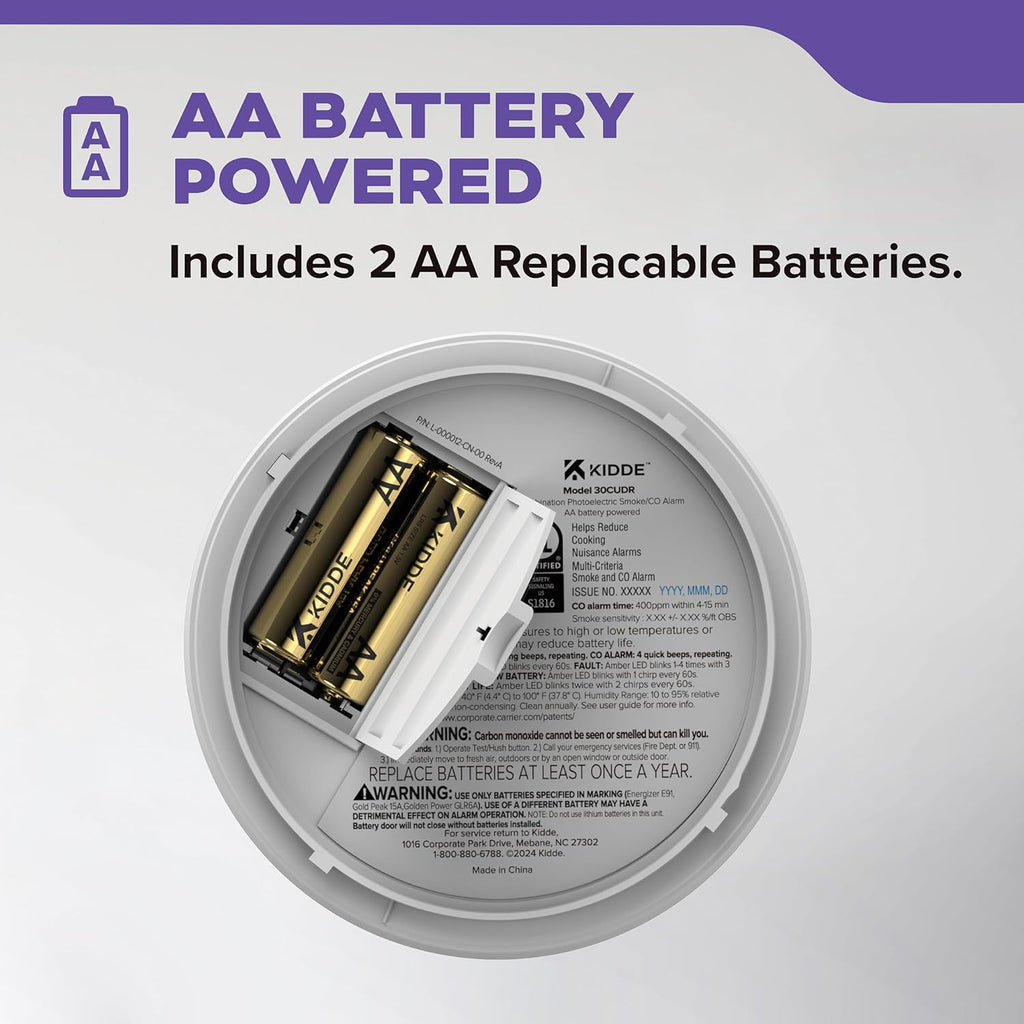 Smoke & Carbon Monoxide Detector, 10-Year Battery J6151