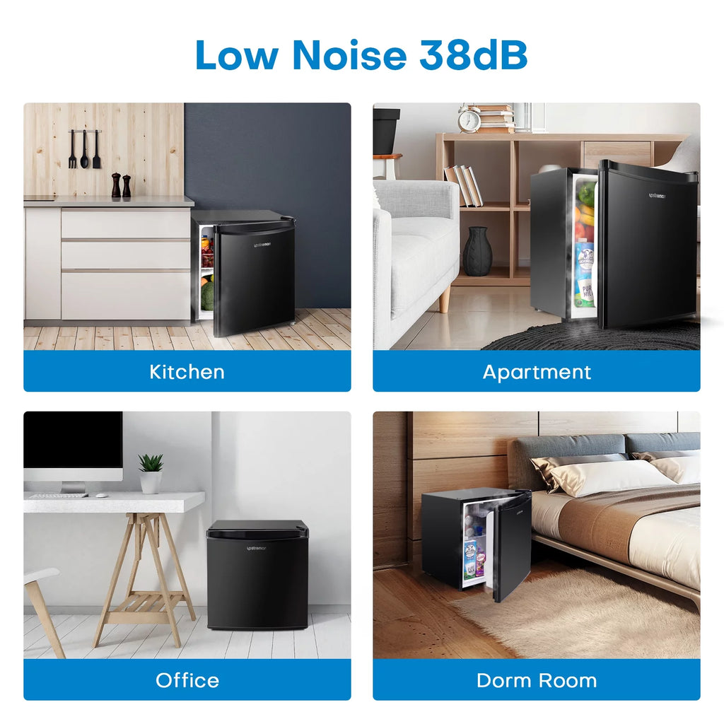 Mini Fridge with Freezer, Single Door Compact Refrigerator J711252