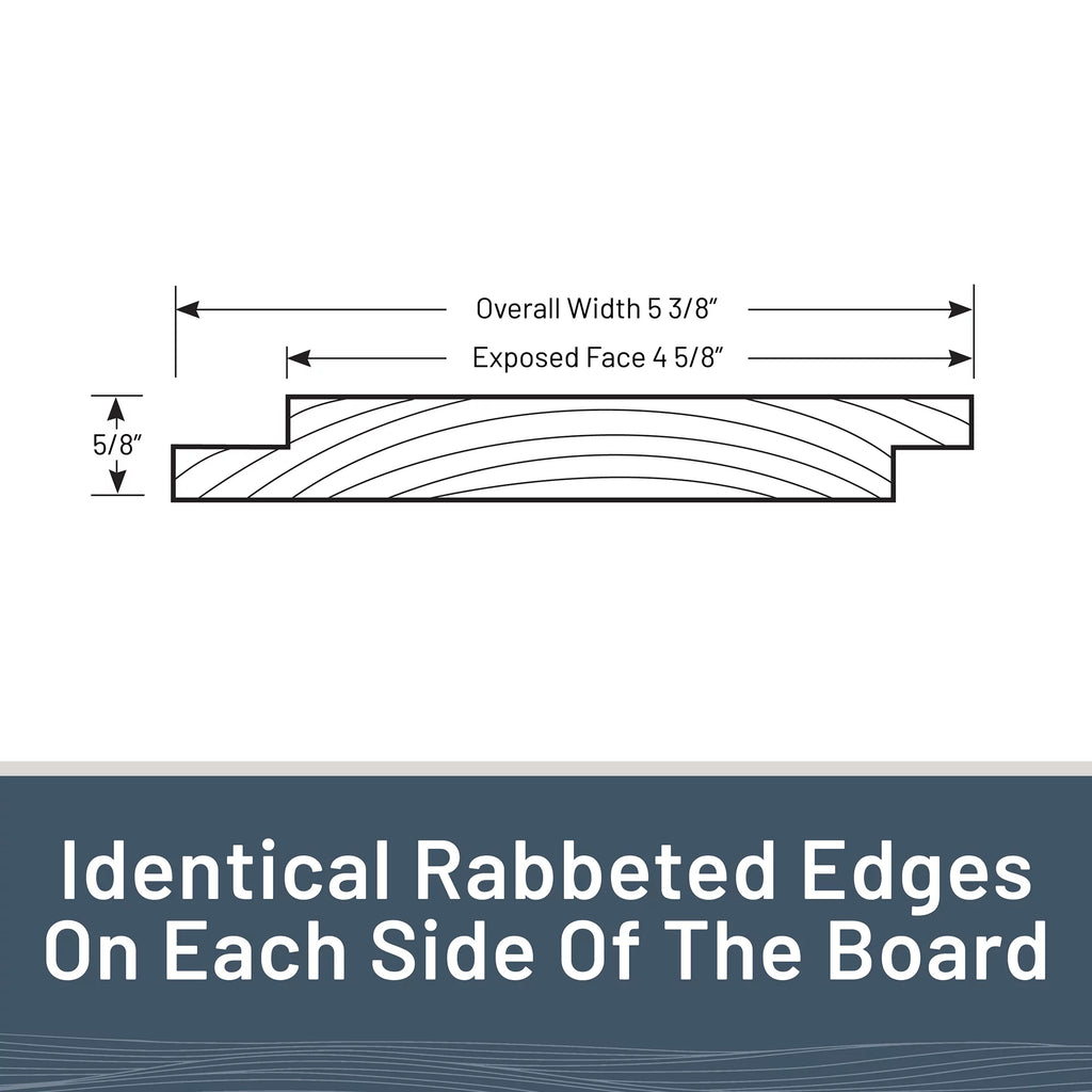 Charred Wood Shiplap Boards, 4-Pack, Smoke White J62995