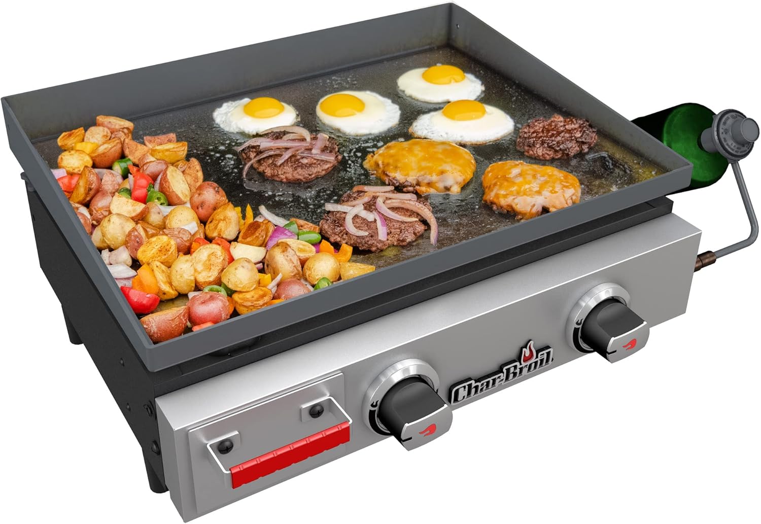 2-Burner Table Top Propane Gas Griddle U77641
