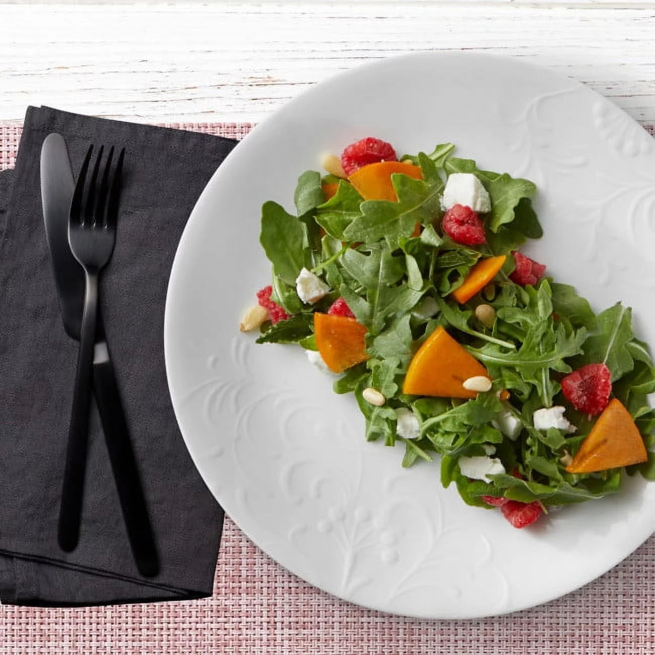 12 Piece White Dinnerware Set J532414