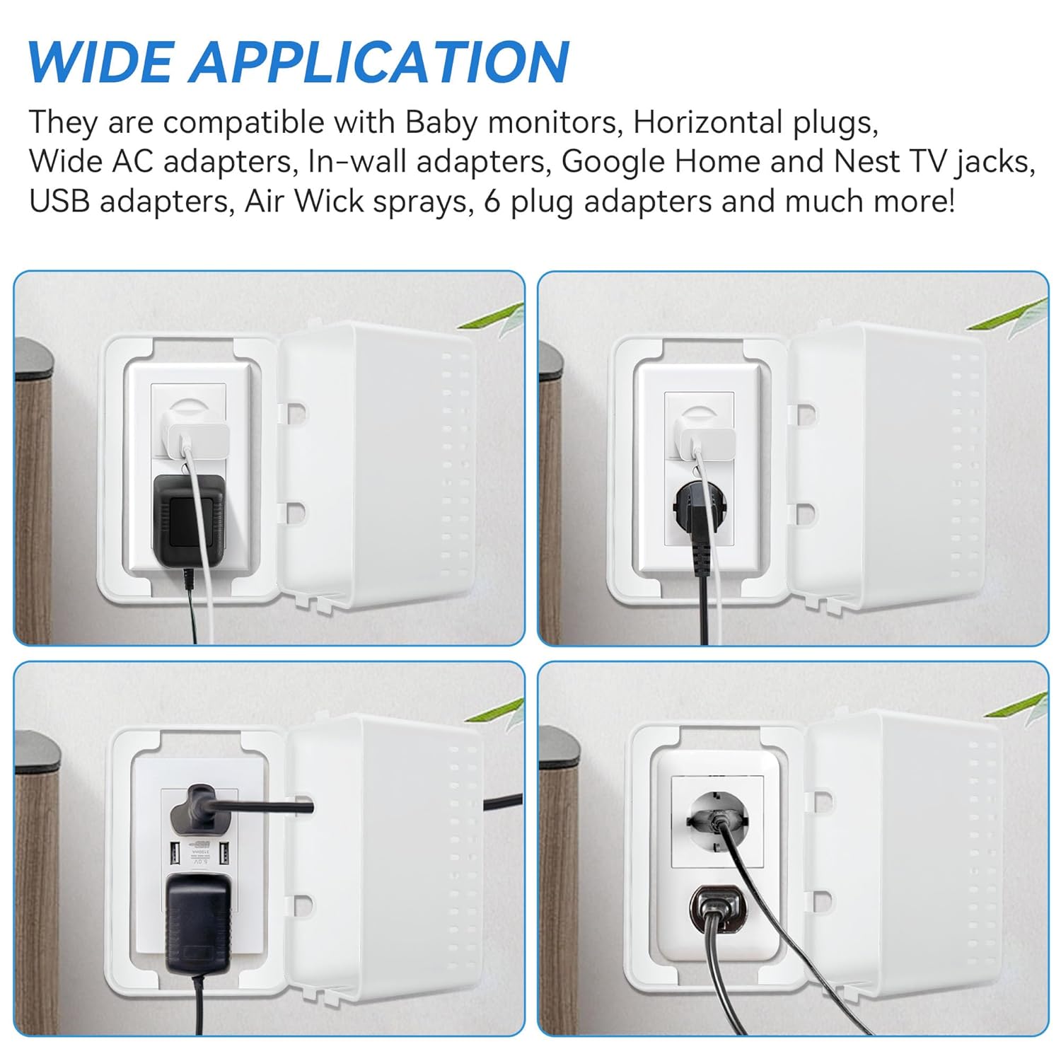 Extra Large Baby Proof Outlet Covers Box for Childproof, Plug Protectors M8200