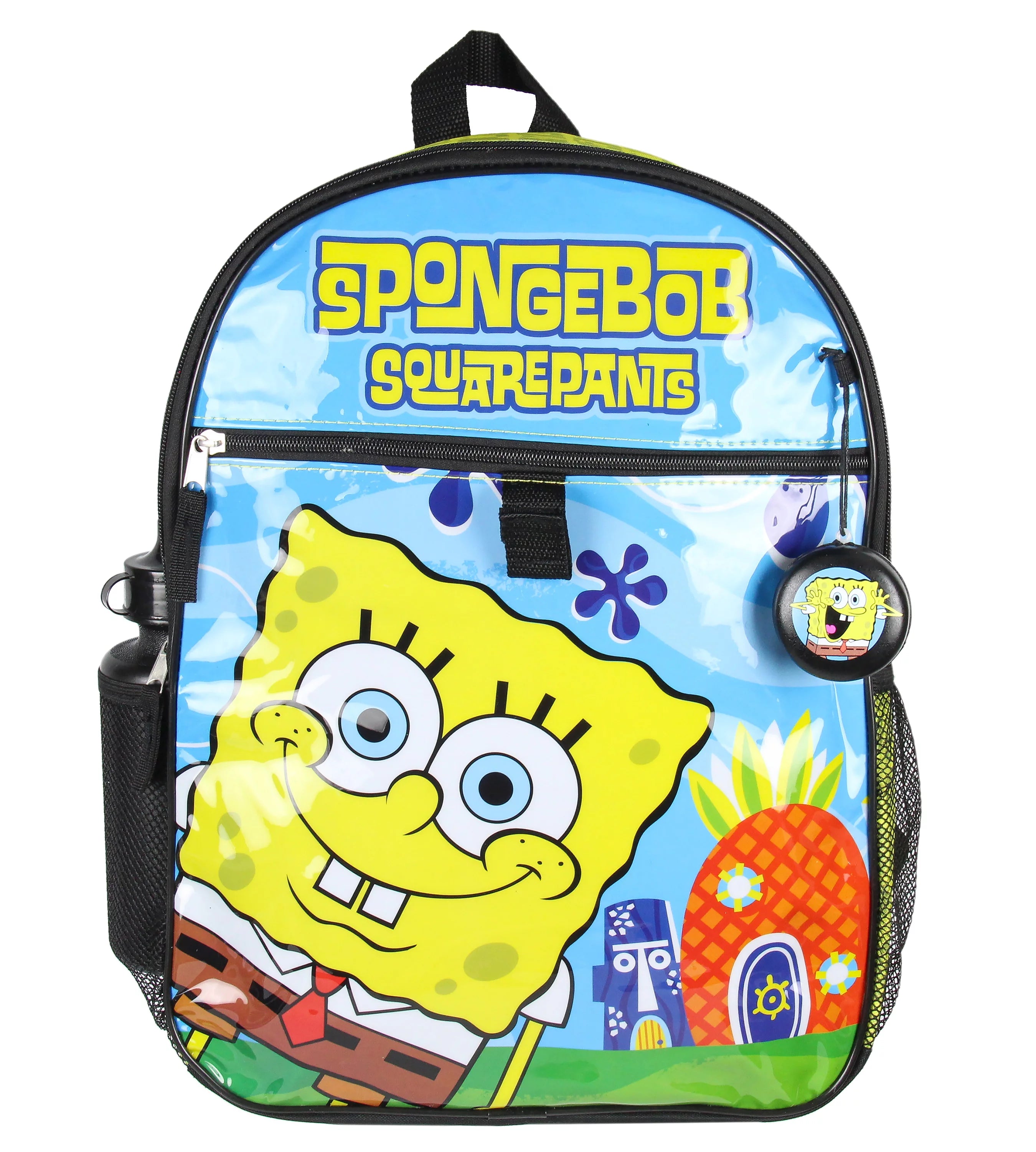 SpongeBob SquarePants 5-Piece Backpack Lunchbox Set with Ice Pack and Water Bottle L356
