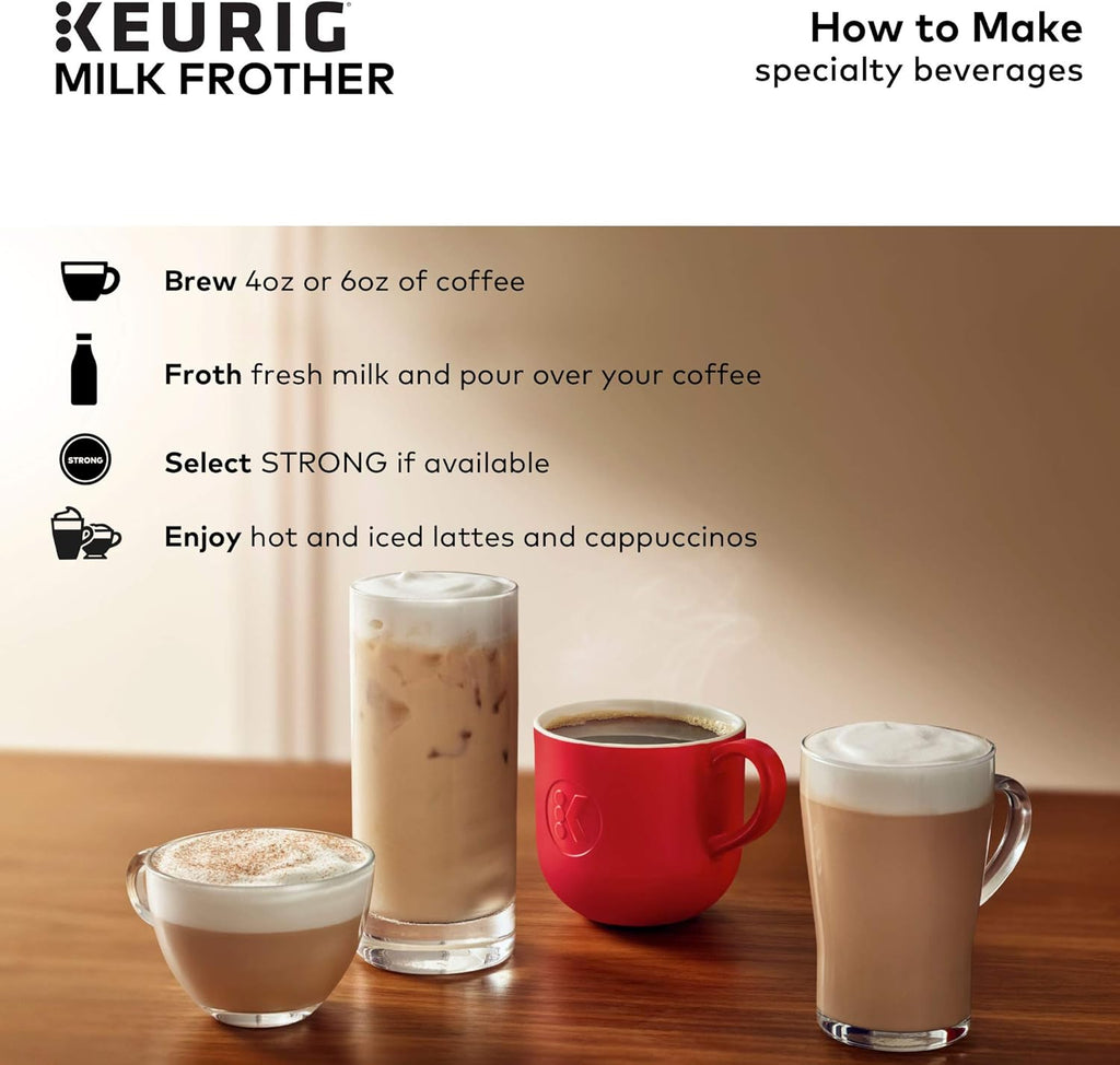 Single Serve Coffee Maker with Milk Frother O815770