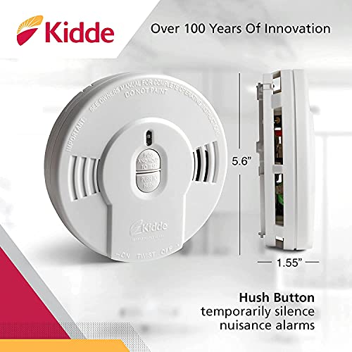 Smoke Detector, 10-Year Battery Powered, LED Warning Light J493