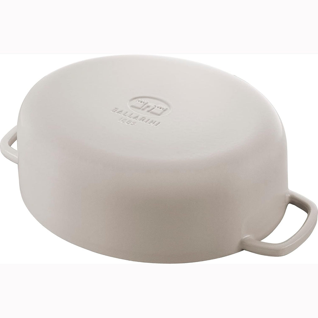 Cast Iron Oval Dutch Oven, 5-qt, Crema White C8753