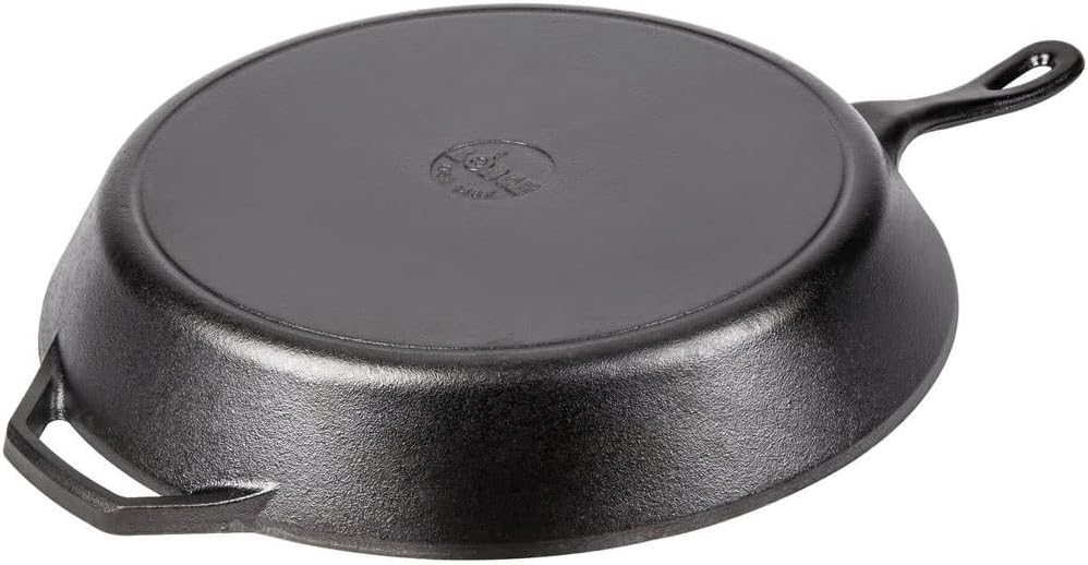 Cast Iron Skillet, 15 1/4 Inch, Pre-Seasoned K949179