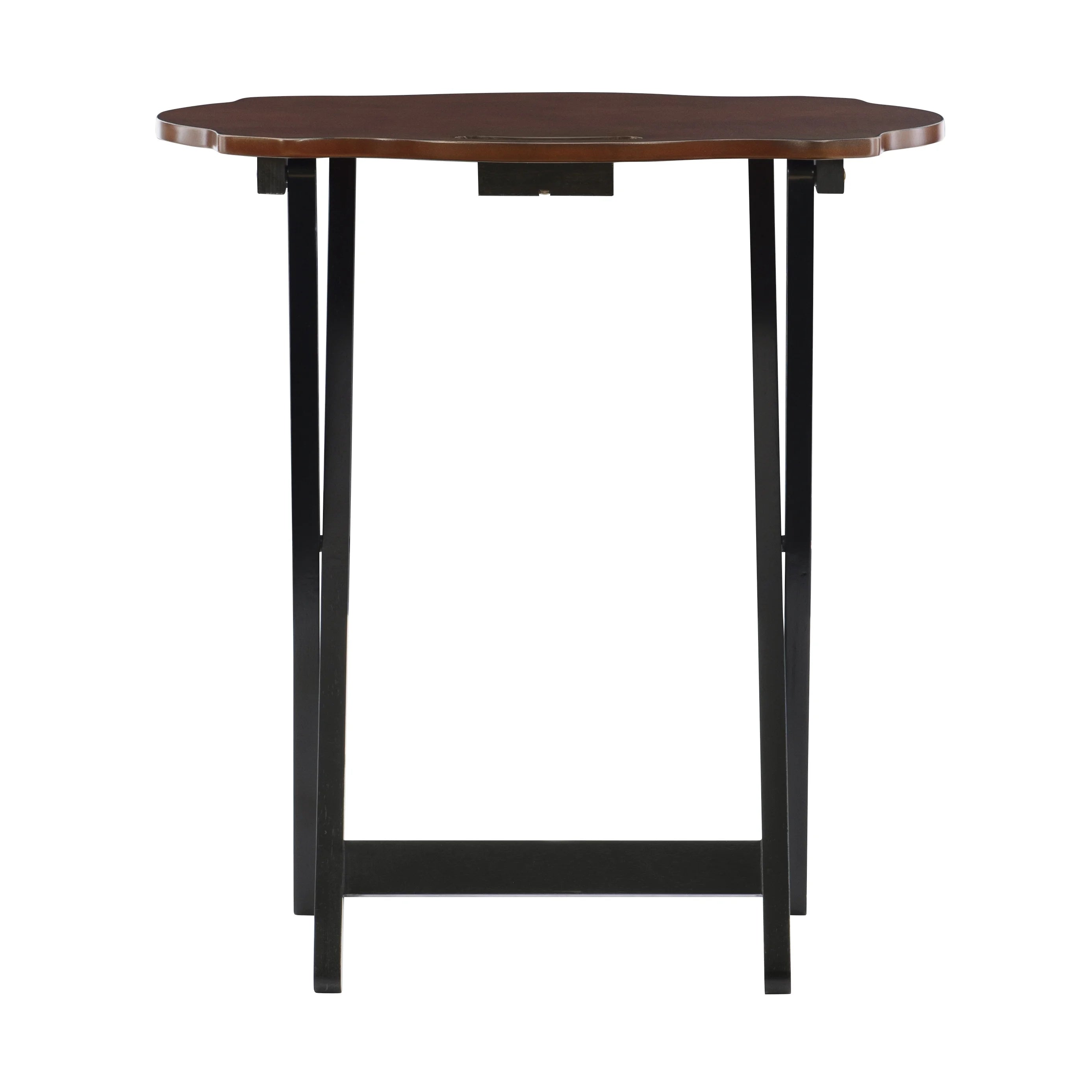 Folding Side Table 5-Piece Set with Stand, 26" Tall Y26089