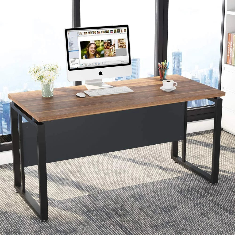L-Shaped Computer Desk with File Cabinet V88684