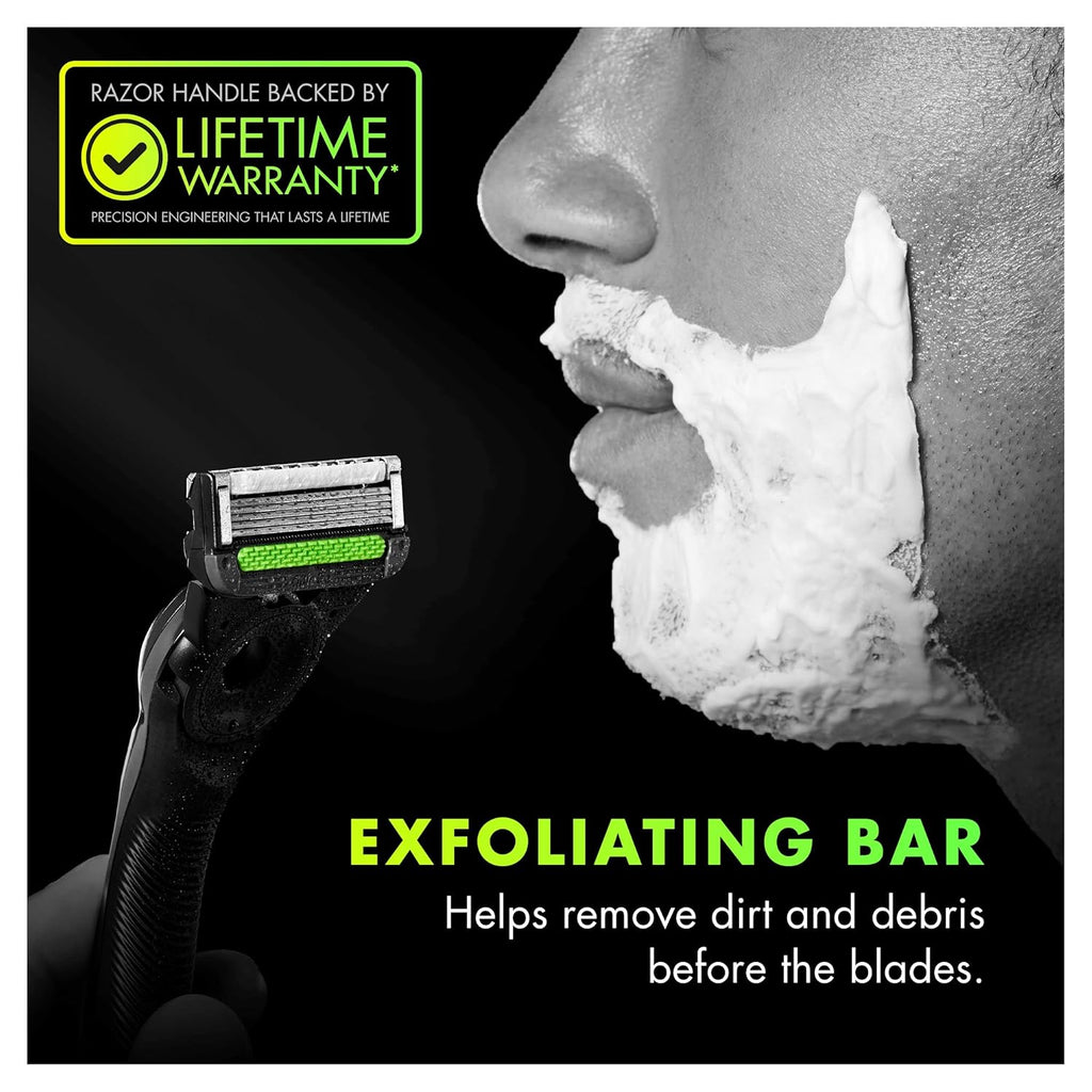 Men's Razor with Exfoliating Bar and Magnetic Stand O889791