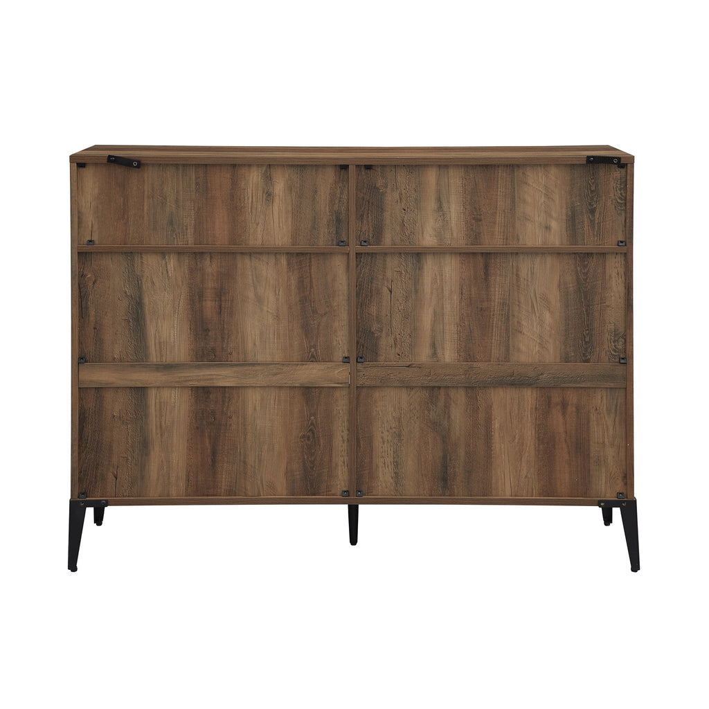 Reclaimed 6-Shelf Bookcase, Barnwood I36457