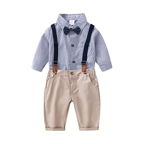 Baby Boys Long Sleeve Gentleman Outfits Set Z6658