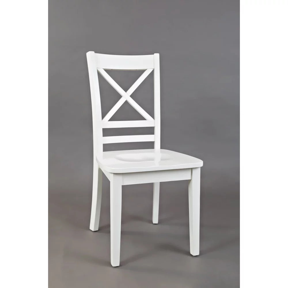 Solid Wood Cross-Back Dining Chair Set of 2 P593694
