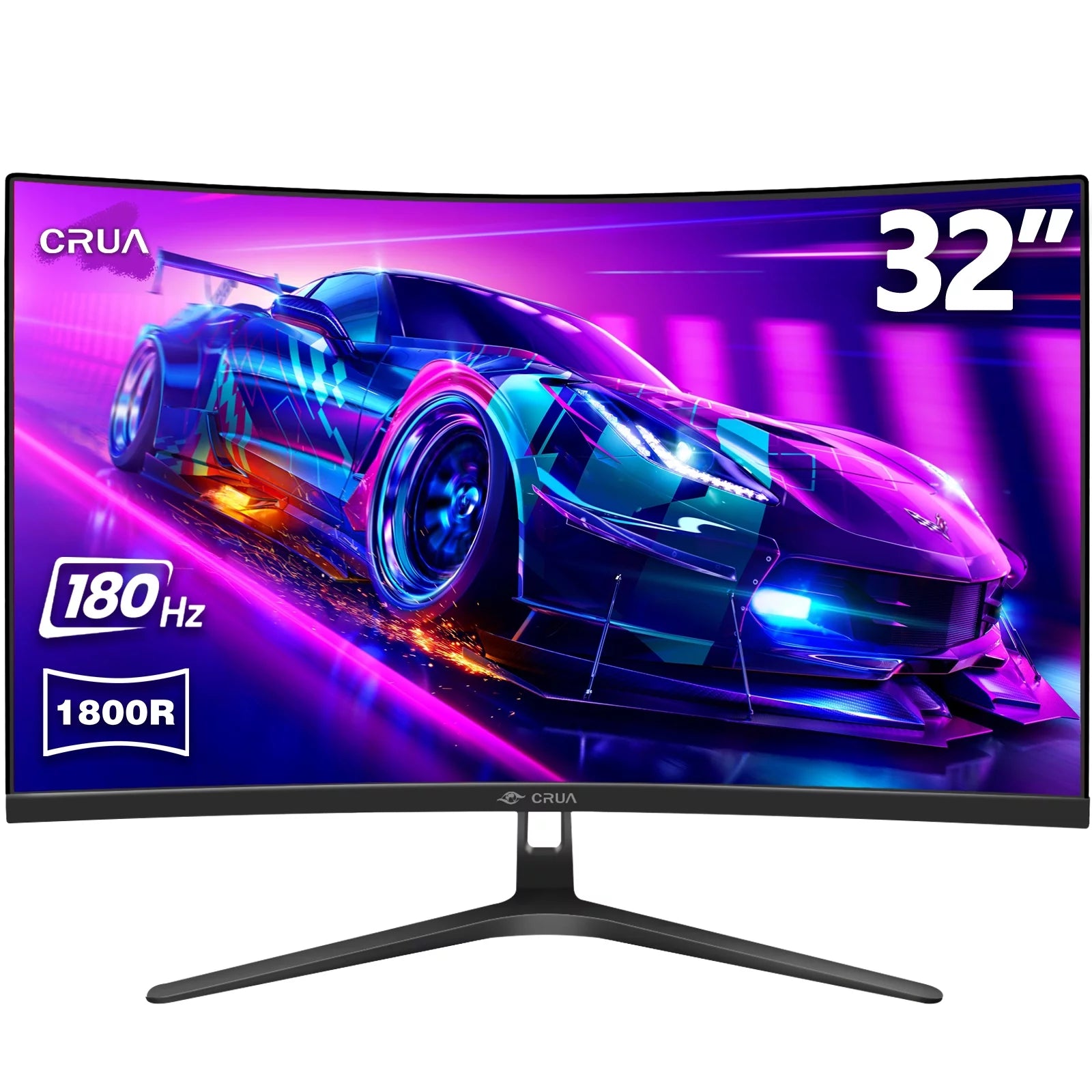 32" Curved Gaming Monitor, FHD 1080P, 1800R, 1ms, FreeSync A3808