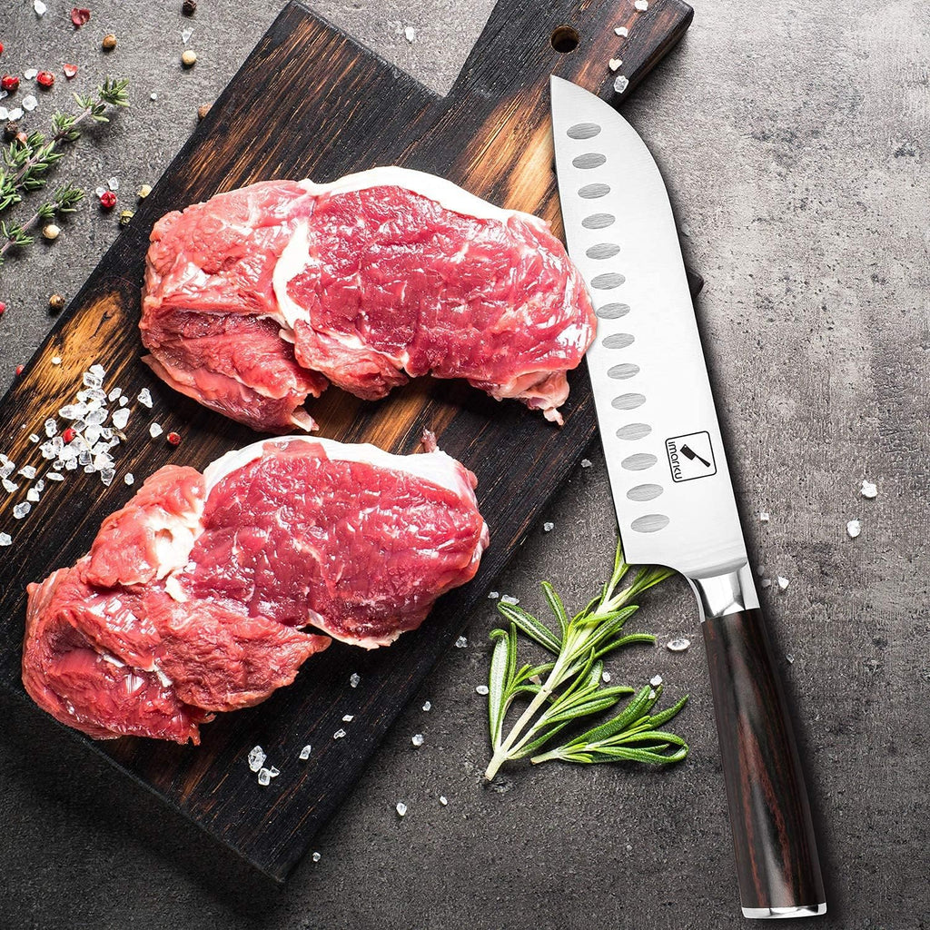 Santoku Knife and Cleaver 7 Inch Kitchen Knife T2078