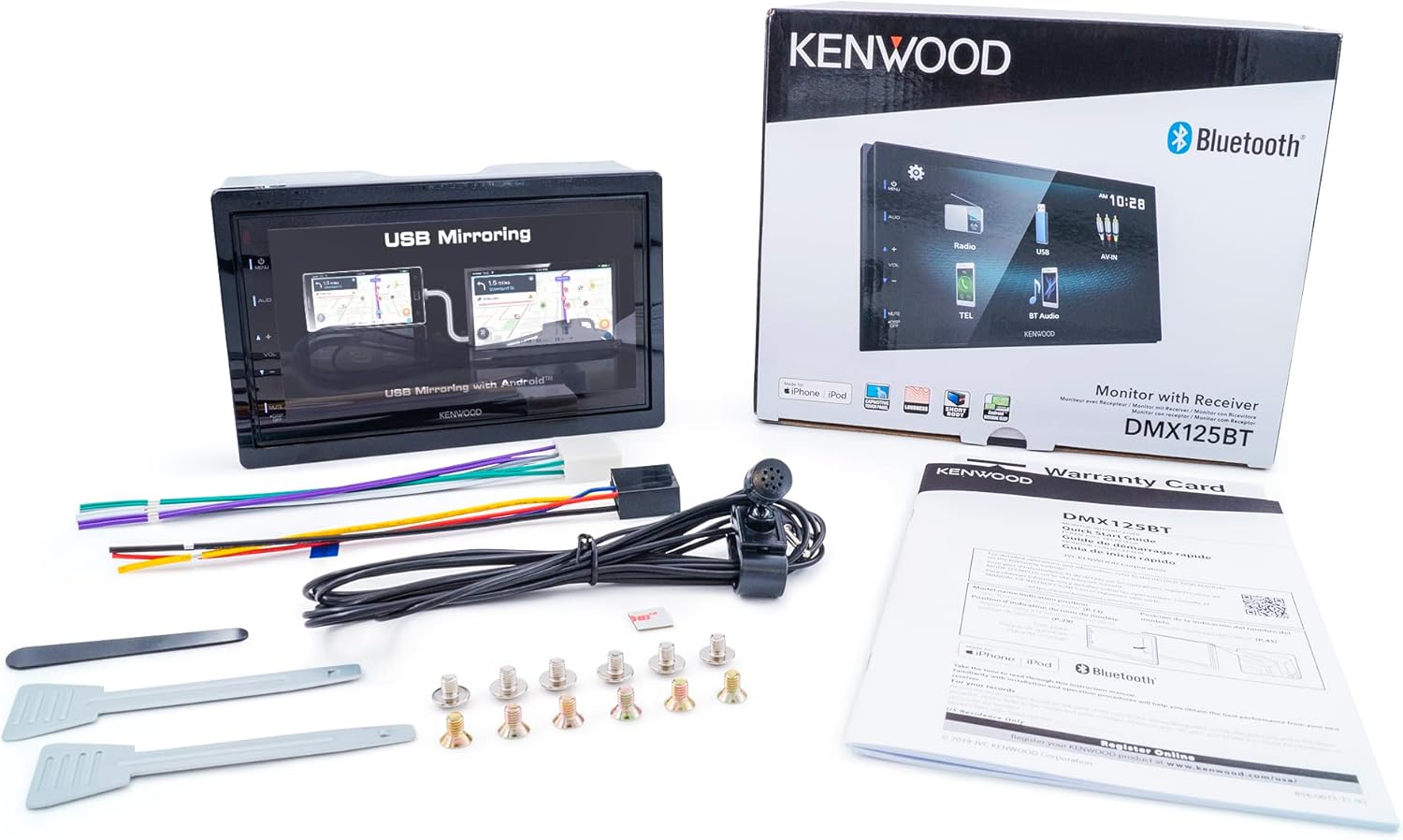 6.8 Inch Touchscreen Digital Media Car Stereo with Bluetooth, Double Din, USB, Rear Camera Input S443