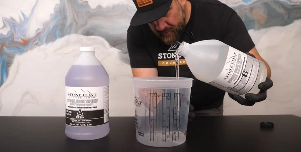 Countertop Epoxy Resin Kit, 1/2 Gallon, Heat Resistant Clear Coating Y361