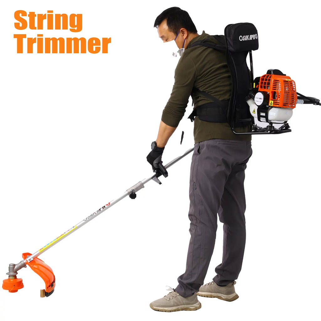 Grass Trimmer 4-in-1 Gas Powered Lawn Mower with Pole Saw and Hedge Trimmer P804729