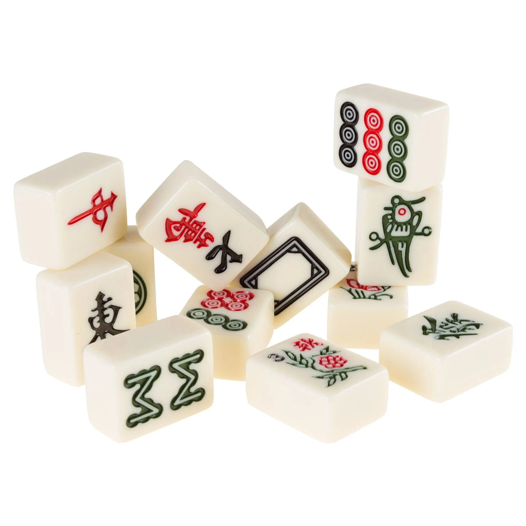 Mahjong Game Set with 146 Tiles, Dice, and Storage Case N44249