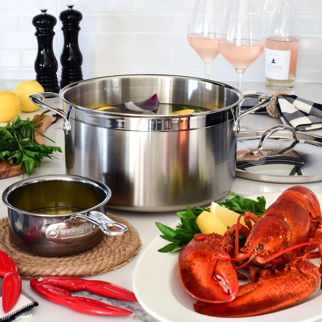 5-Piece Clad Stainless Steel Cookware Set P5466