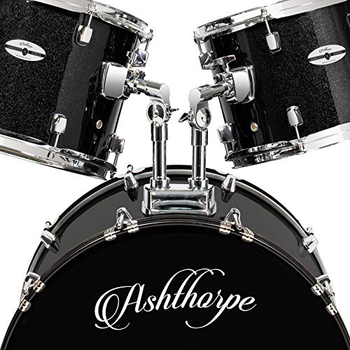 5-Piece Full Size Adult Drum Set with Remo Heads & Brass Cymbals F788020