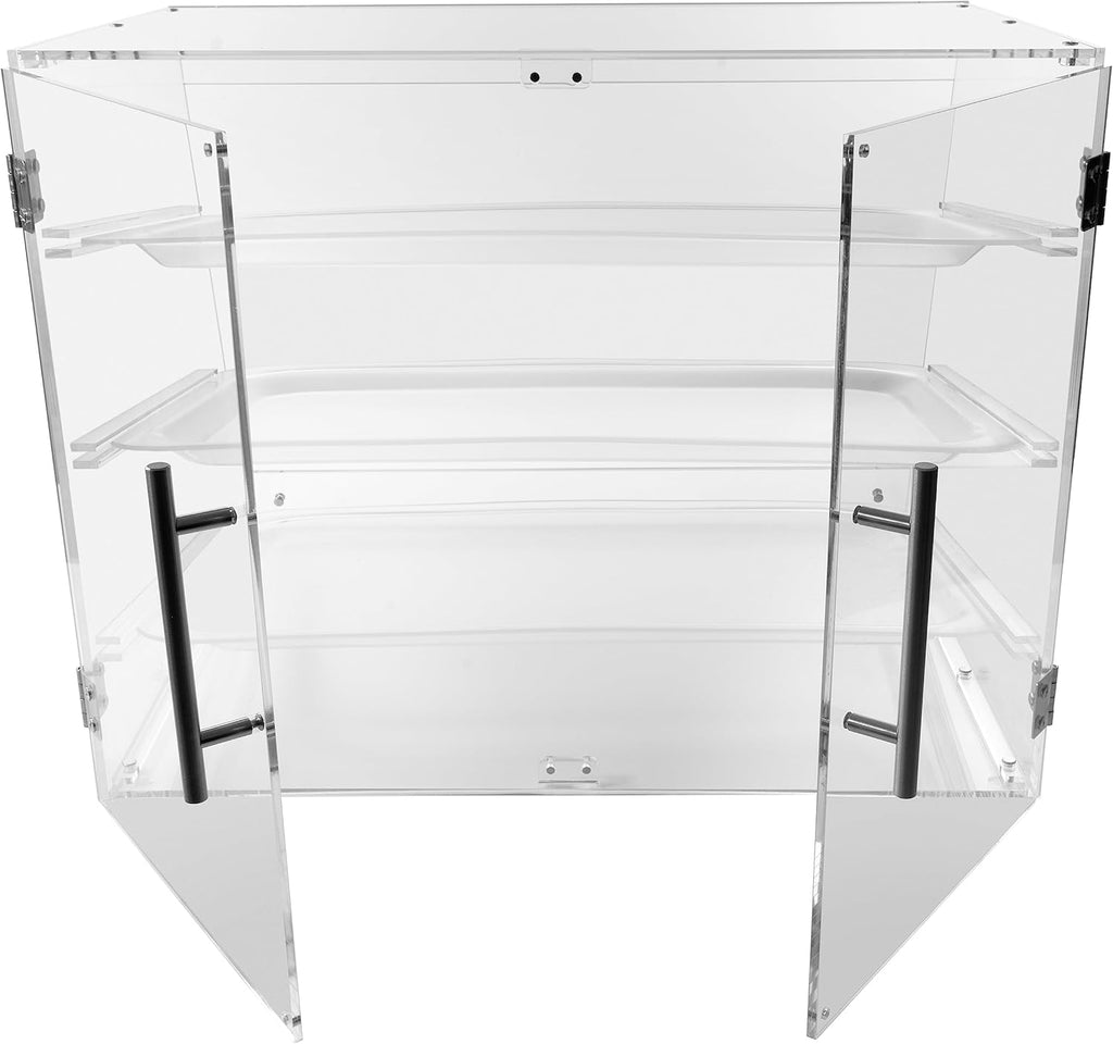 3-Tier Countertop Pastry Display Case with Rear Door L273228