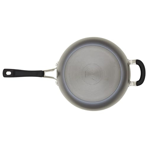 Hard Anodized Nonstick Saucier Pan with Lid, 4.5 Quart E831259