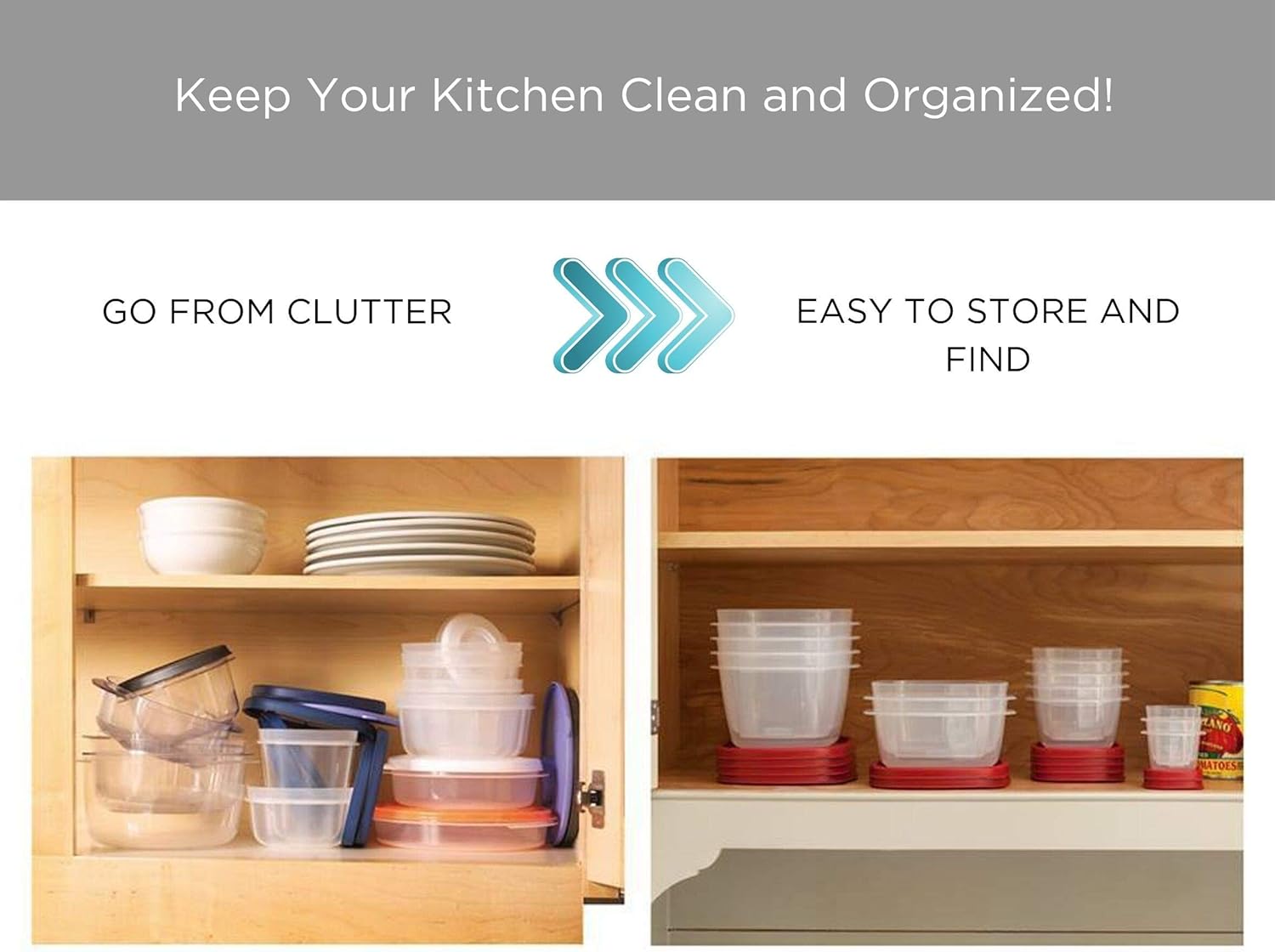 Food Storage Containers with Lids - BPA-Free Plastic - Freezer, Microwave, and Dishwasher Safe - 28 Piece Set V921