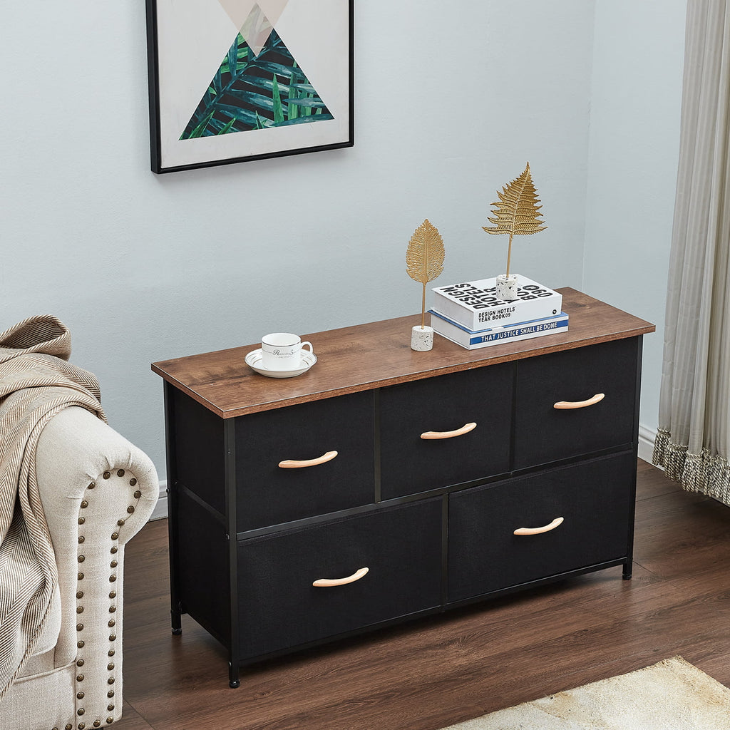 5 Drawer Dresser Storage Tower for Bedroom Hallway Closets X381