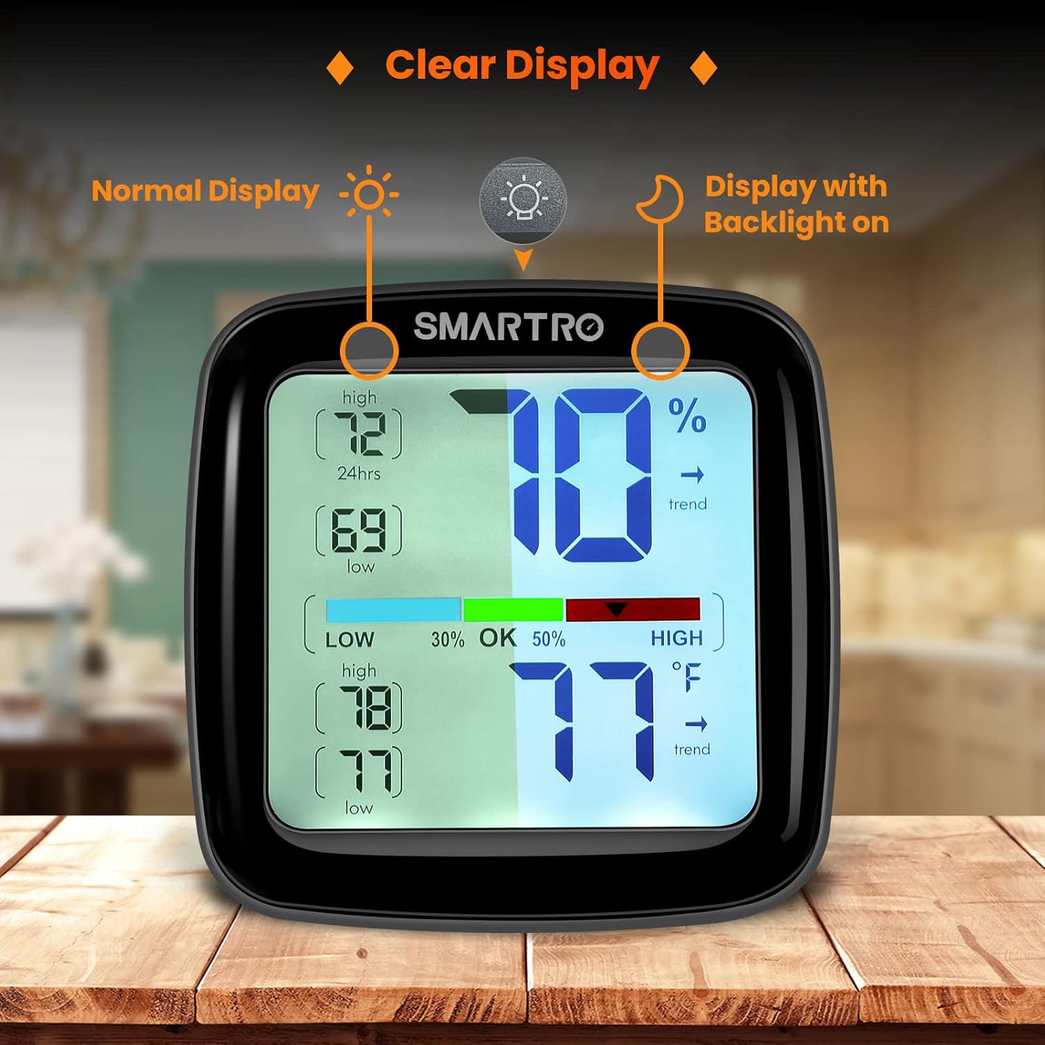 Digital Hygrometer Indoor Thermometer Room Humidity Gauge M485