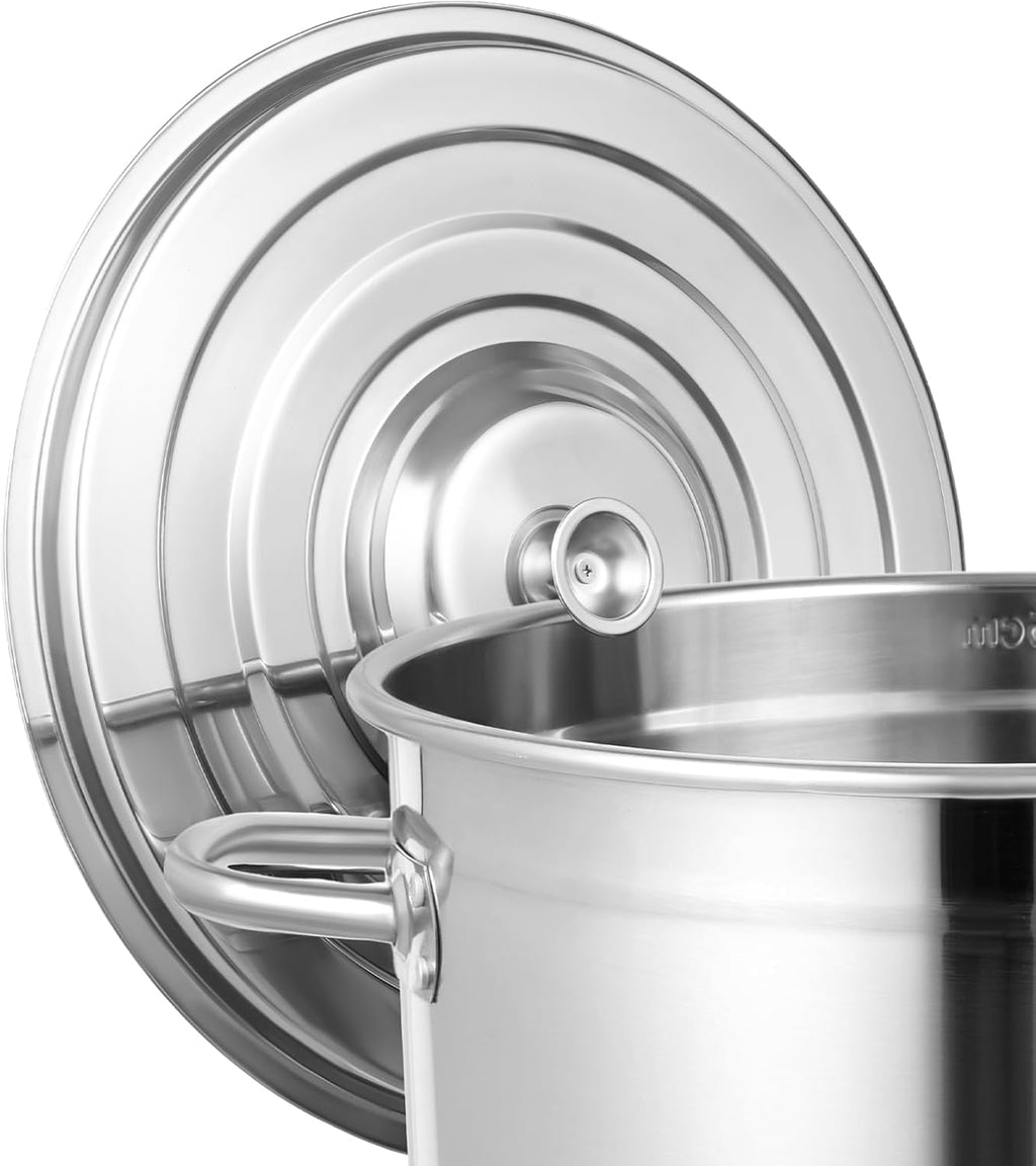 30 Quart Stainless Steel Stockpot with Lid A922720