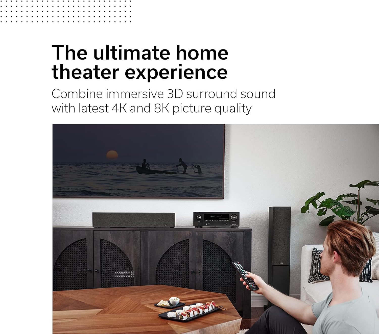 7.2 Channel AV Receiver with 8K HDMI and Dolby Atmos T4522