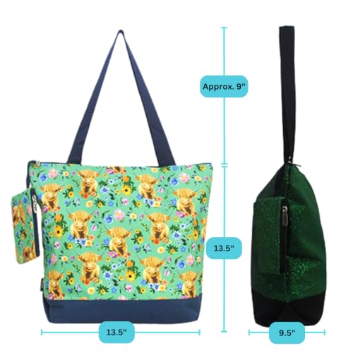 Medium Canvas Tote Bag with Coin Purse X19342