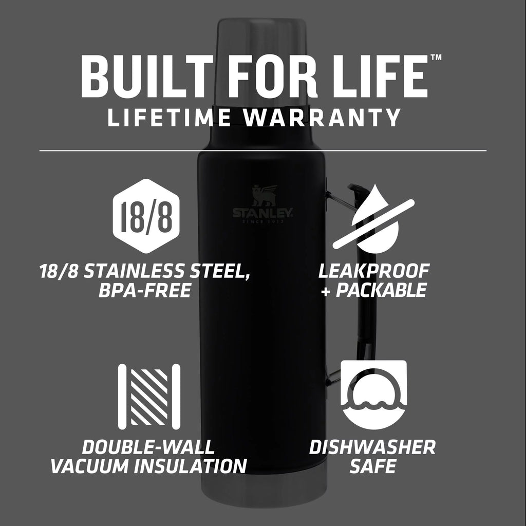 Stainless Steel Vacuum Insulated Thermos Bottle, 1.5 qt O968