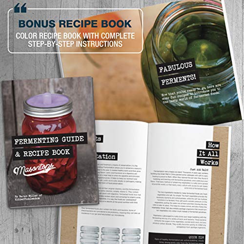 Fermentation Jar Starter Set with Mason Jar, Lids & Weight E1261
