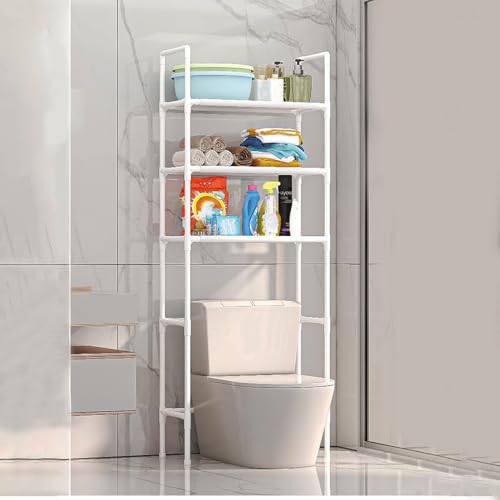 Over The Toilet Storage Shelf, 3-Tier Stainless Steel Bathroom Organizer R75933
