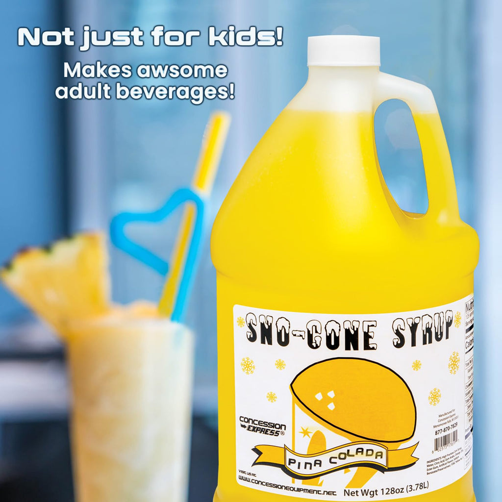Sno-Cone Syrup 4-Pack 128oz, Choose Your Flavors B216