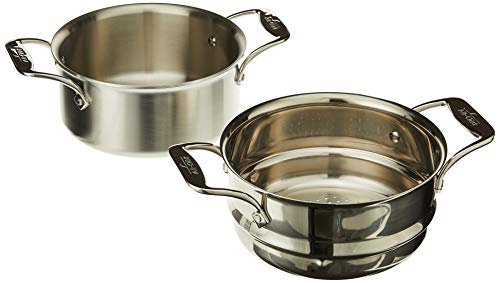 Stainless Steel 5-Ply Casserole with Lid and Steamer, 3-Quart Z272273