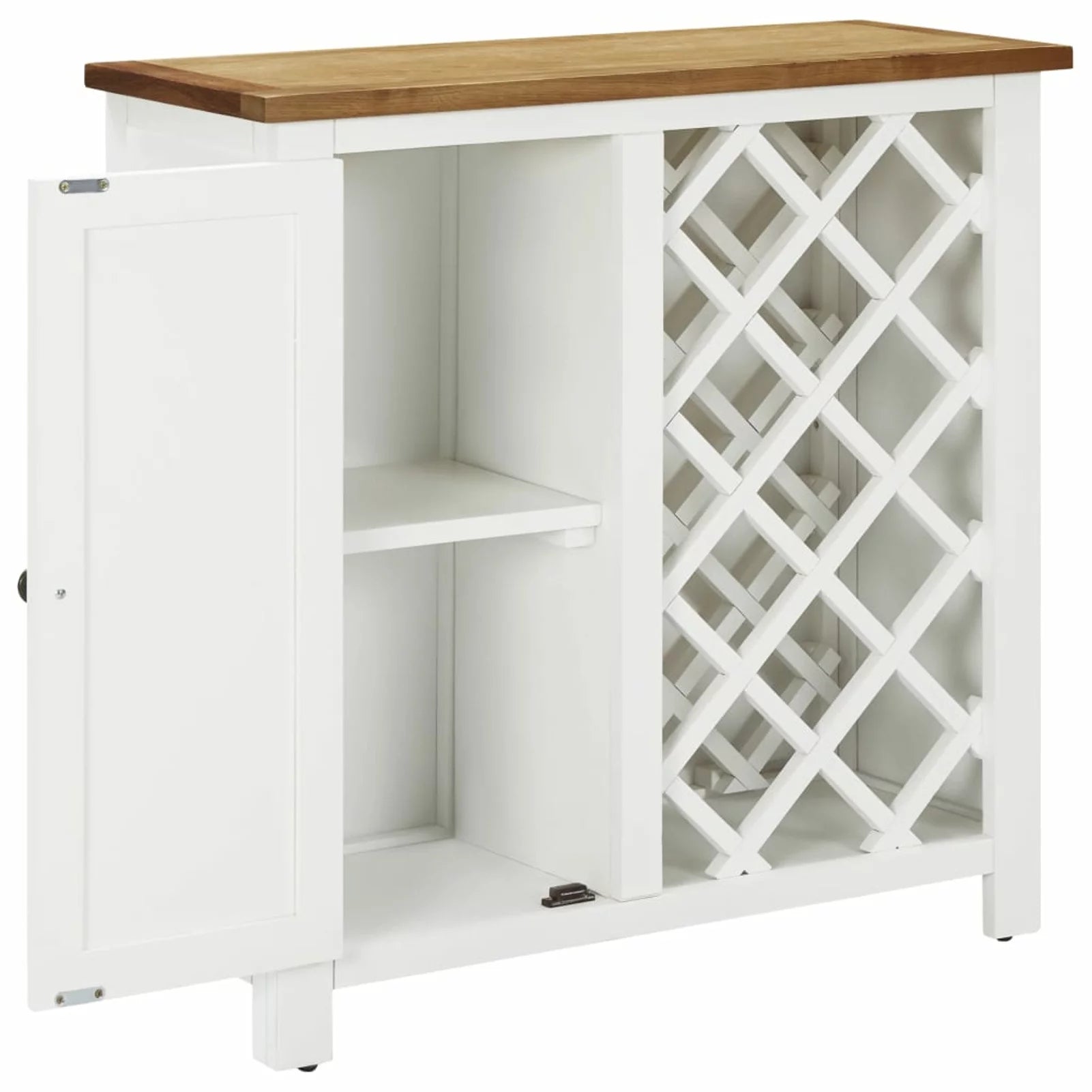 Solid Oak Wood Cabinet 31.5"x12.6"x31.5" D44524